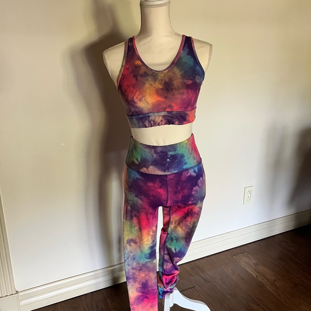 Colorful Tie-Dye Activewear Set